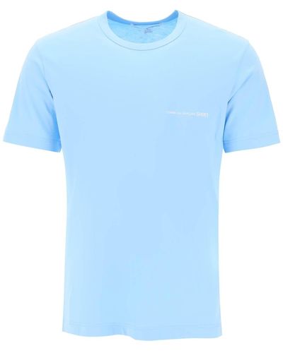 Comme des Garçons Comme Des Garcons Shirt Logo Print T-Shirt - Blue