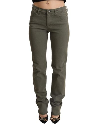 Ermanno Scervino Chic Low Waist Skinny Jeans - Green