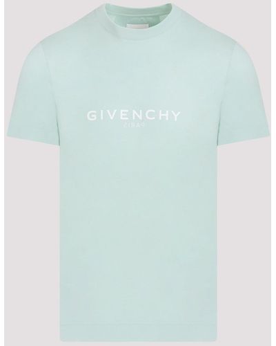 Givenchy White Cotton T - Blue