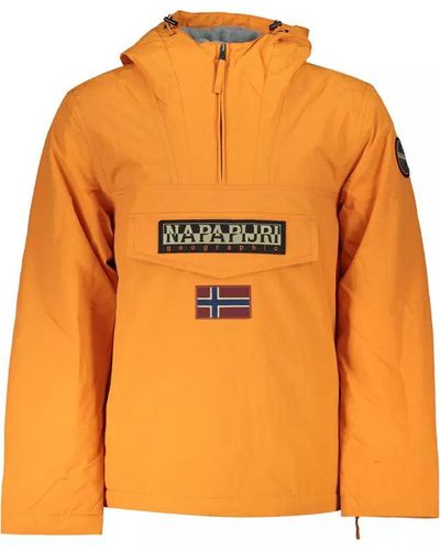 Napapijri Orange Polyester Jacket