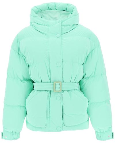 Ienki Ienki 'michlin' Belted Down Jacket - Green