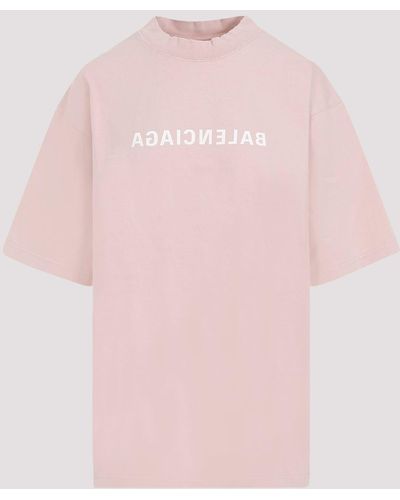 Balenciaga Light Pink Medium Fit Cotton T