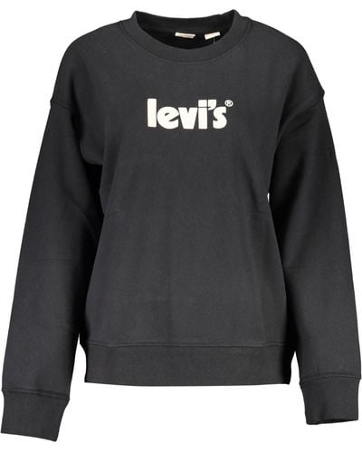 Levi's Chic Cotton Logo Sweatshirt - Black