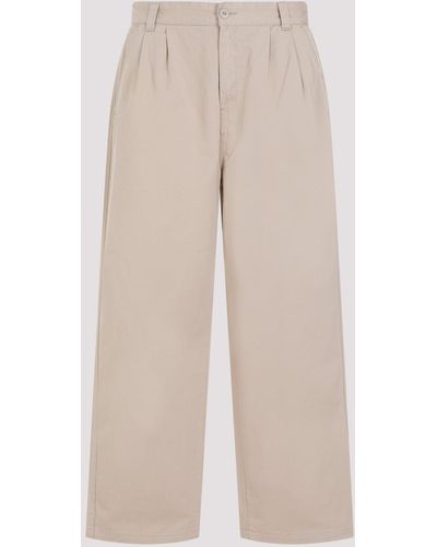 Carhartt Beige Marv Cotton Trousers - Natural
