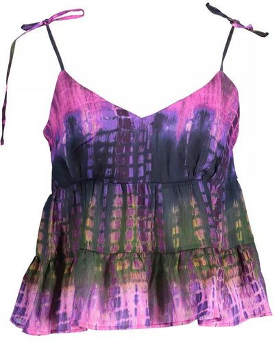 Desigual Purple Polyester Tops & T