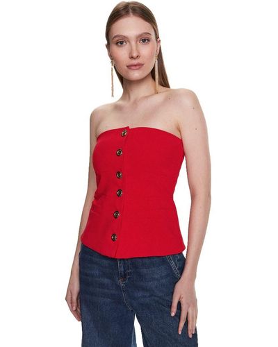 Pinko Polyester Top & T-Shirt - Red