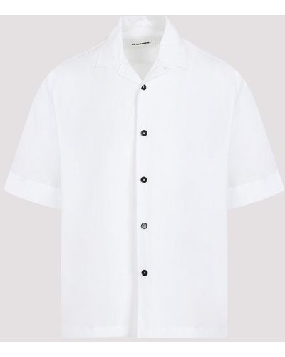 Jil Sander White Short Sleeves Cotton Shirt