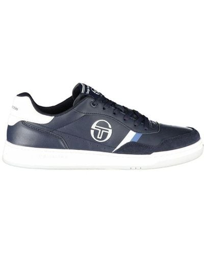 Sergio Tacchini Sleek Sneakers With Embroidered Accents - Blue
