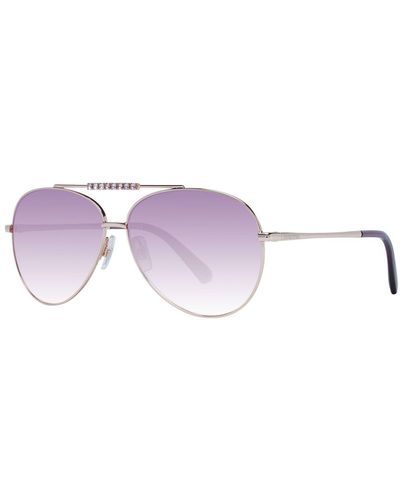 Swarovski Rose Gold Sunglasses - Purple