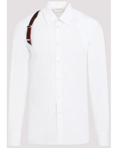 Alexander McQueen White Harness Cotton Shirt