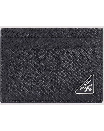 Prada Black Calf Leather Wallet