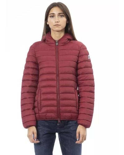 INVICTA WATCH Chic Quilted Hooded Jacket - Red