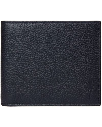 Neil Barrett Sleek Leather Wallet - Blue