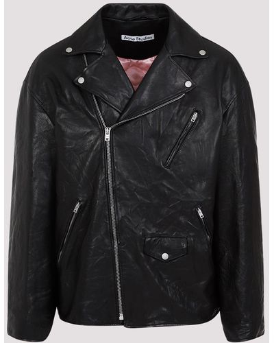 Acne Studios Black Lamb Leather Jacket