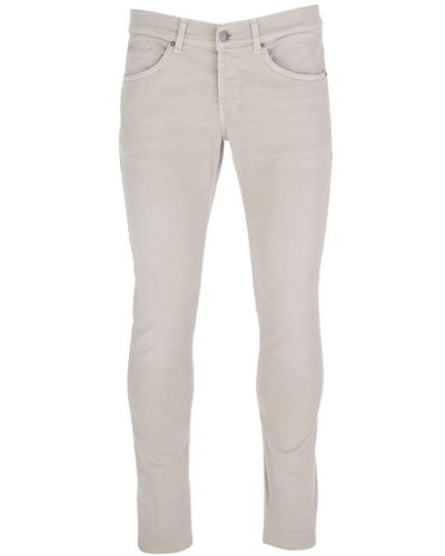 Dondup Chic Stretch Cotton Trousers - Grey