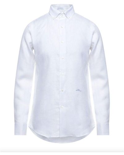 Malo White Linen Shirt