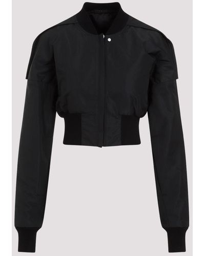 Rick Owens Black Collage Polyester Bomber