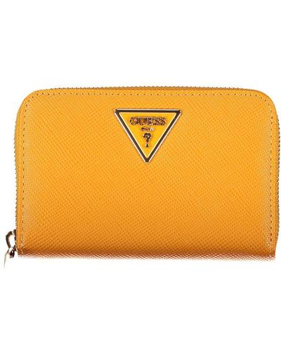 Guess Chic Laurel Wallet With Multiple Compartments - Orange