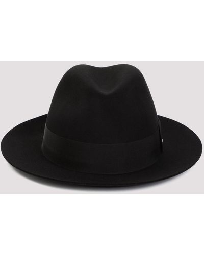 Saint Laurent Black Wool Hat