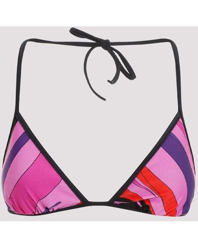 Emilio Pucci Red Polyamide Bikini Bra - Pink