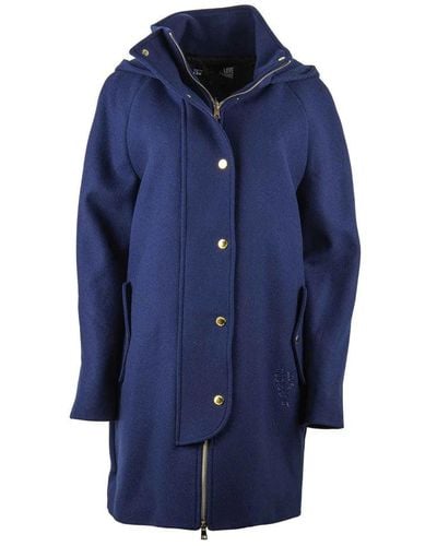 Love Moschino Love Virgin Wool Jackets Amp; Coat - Blue