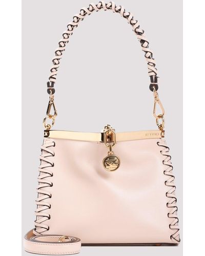 Etro Pink Vela Leather Small Bag