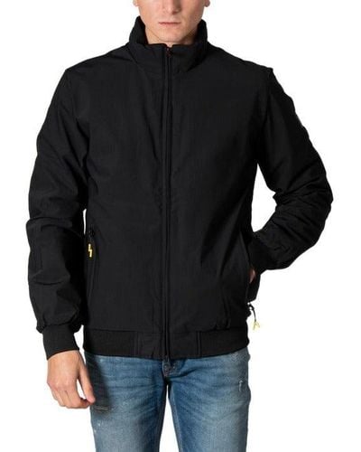 U.S. POLO ASSN. Turtleneck Long Sleeve Plain Jacket - Black