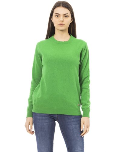 Baldinini Emerald Elegance Wool-Cashmere Sweater - Green