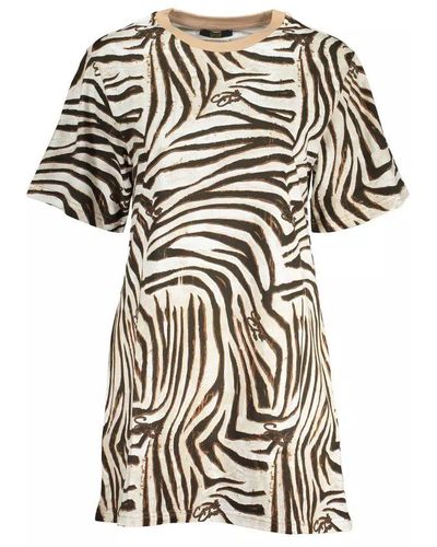 Class Roberto Cavalli Beige Cotton Dress - Black