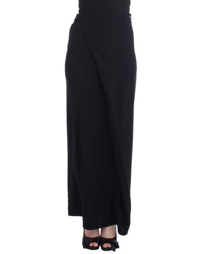 CoSTUME NATIONAL Elegant Maxi Skirt For Evening Elegance - Black
