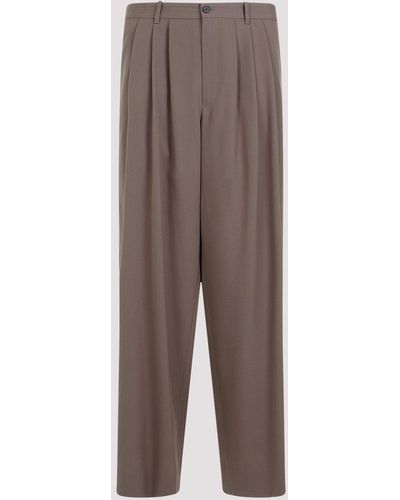 The Row Brown Taupe Rufus Trousers