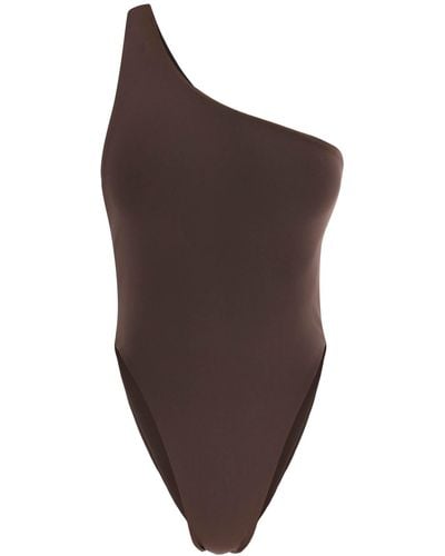 Louisa Ballou 'plunge' One Piece Swimsuit - Brown