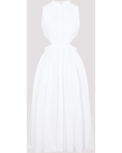 Alexander McQueen White Cotton Day Dress