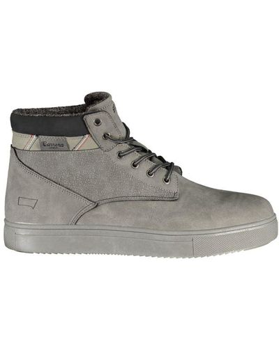 Carrera Chic Urban Laced Boots With Contrast Details - Gray