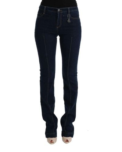 CoSTUME NATIONAL C'n'c Cotton Bootcut Flared Jeans - Blue