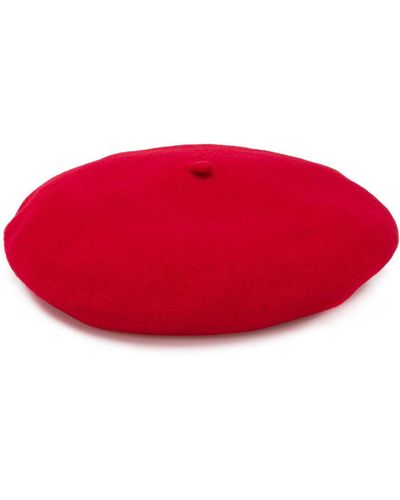 Celine Robert Knitted Beret Hat - Red