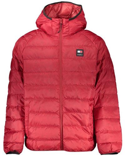 Tommy Hilfiger Chic Recycled Polyester Hooded Jacket - Red