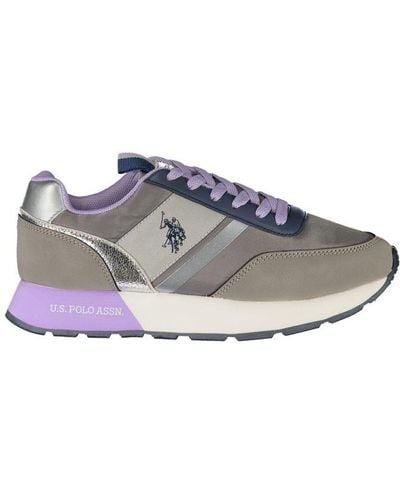 U.S. POLO ASSN. Grey Polyester Trainer