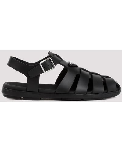 Prada Black Soft Project Acetate Sandals