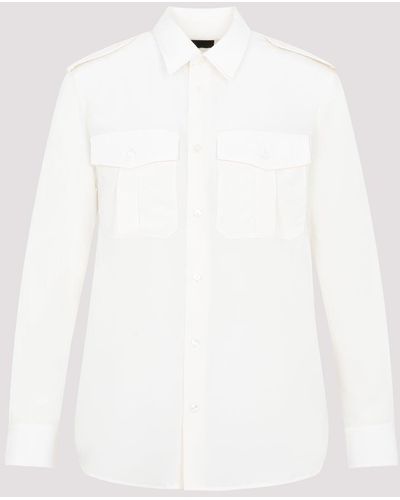 Nili Lotan Ivy Ivory Jeanette Silk Shirt - White