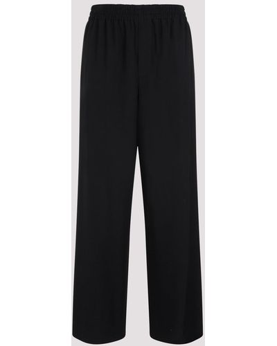 The Row Black Wool Davide Trousers