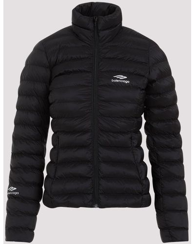 Balenciaga Black Ski Fitted Polyamide Puffer Jacket