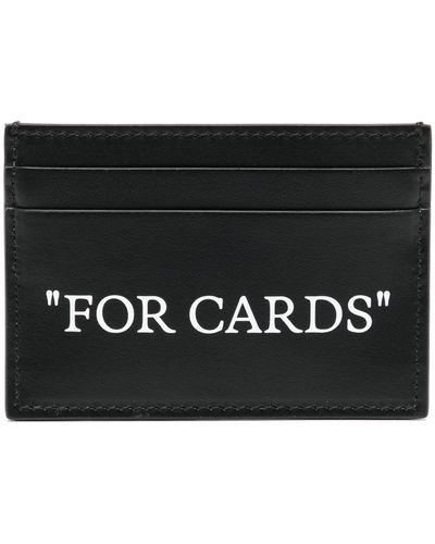 Off-White c/o Virgil Abloh Quote Bookish Leather Cardholder - Black