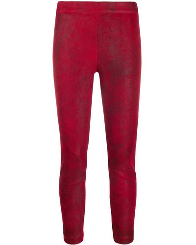 Ann Demeulemeester Julius Skinny Trousers - Red