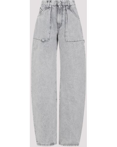 The Attico Light Grey Effie Long Trousers