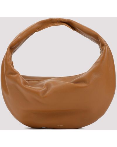 Khaite Brown Olivia Hobo Medium Calf Leather Shoulder Bag