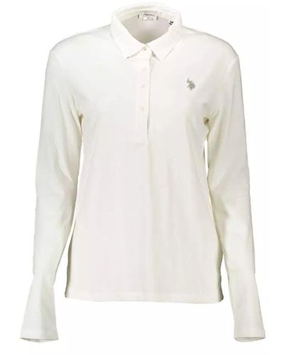 U.S. POLO ASSN. White Cotton Polo Shirt