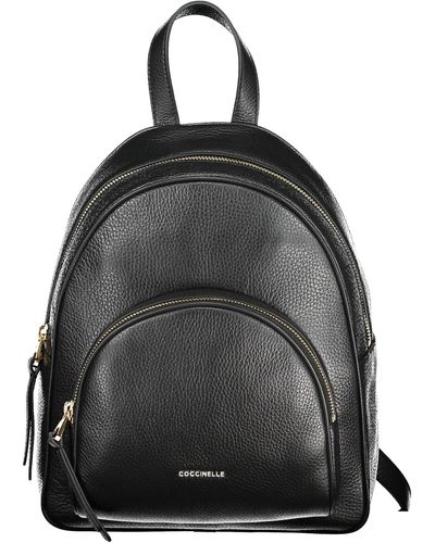 Coccinelle Leather Backpack - Black