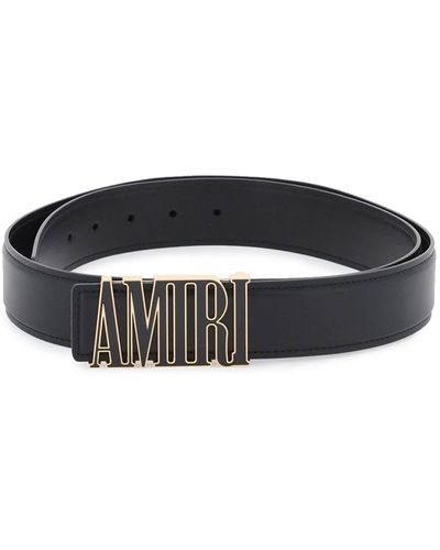 Amiri Logo Buckle Belt - Black