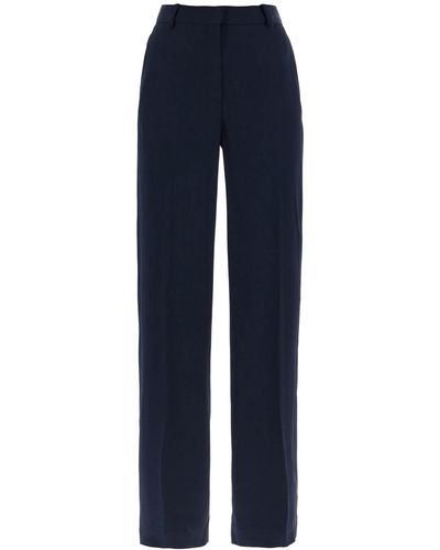 Stella McCartney Pantaloni Palazzo In Crepe - Blue